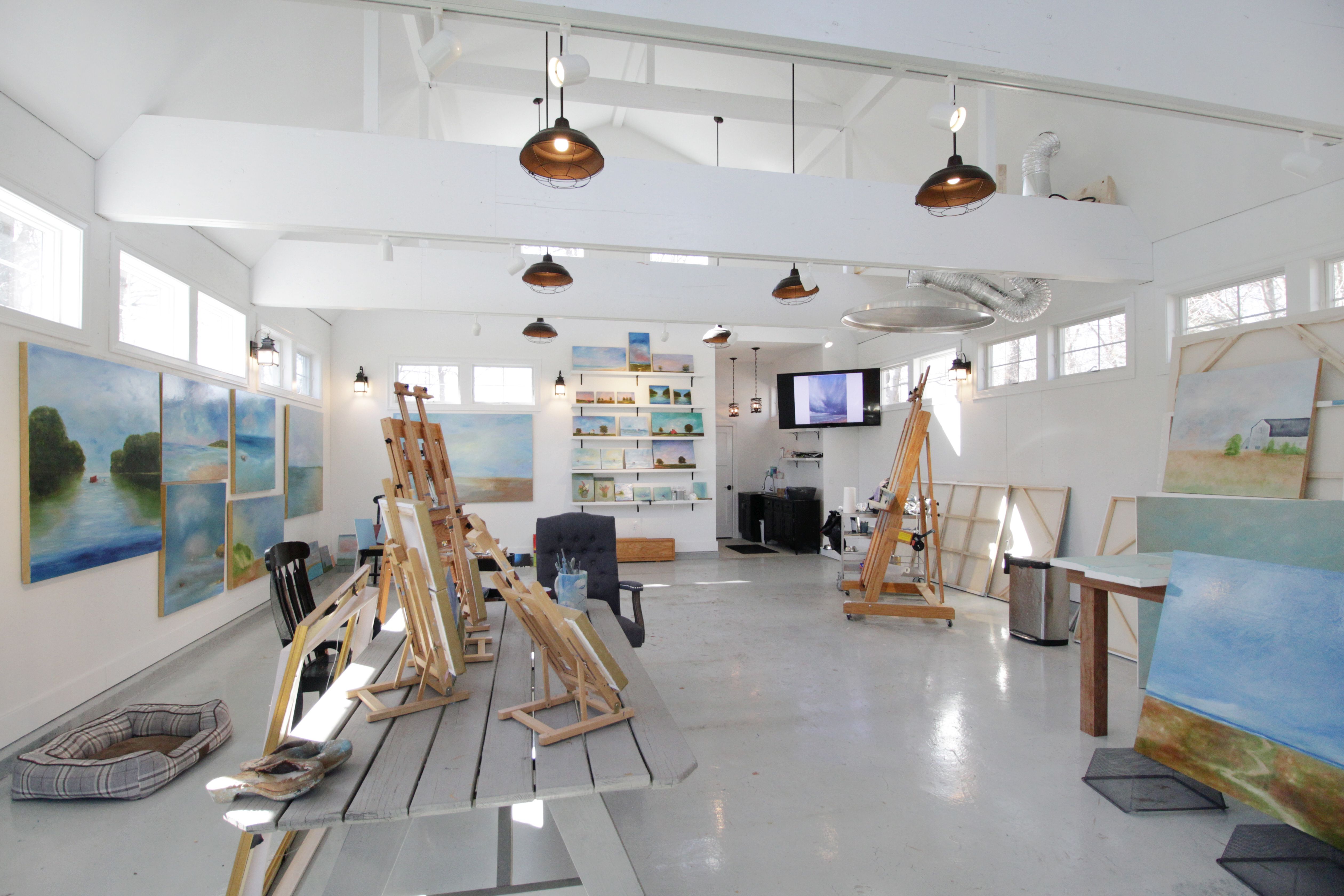 lighting up an art studio